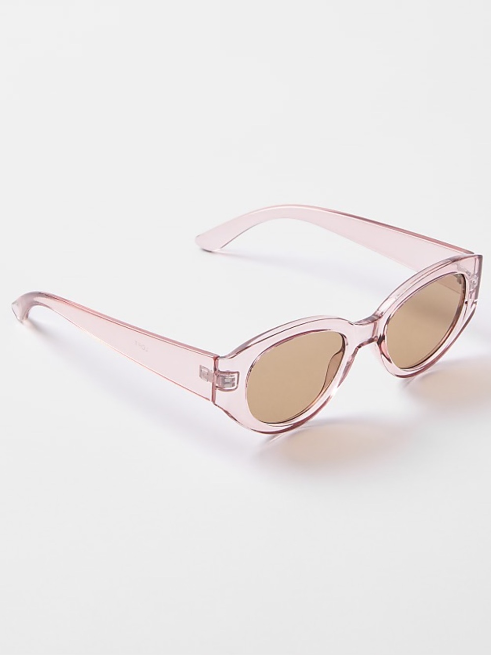NWT LOFT Women's Soft Cateye Sunglasses Translucent Pink